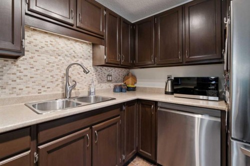 38-28 Berwick Crescent Nw, Calgary, AB - Indoor Photo Showing Kitchen With Double Sink
