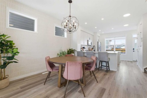 48 Magnolia Parade Se, Calgary, AB - Indoor Photo Showing Dining Room