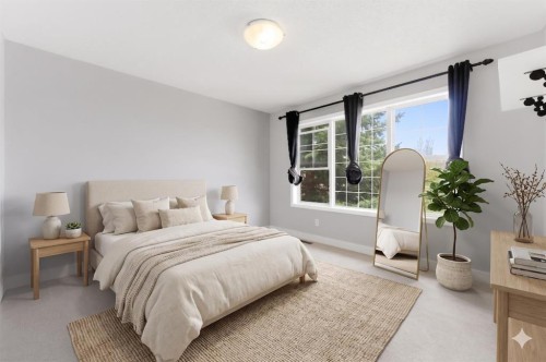 25 Everridge Way Sw, Calgary, AB - Indoor Photo Showing Bedroom