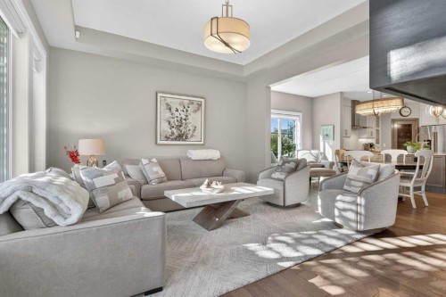 56 Cranbrook Landing Se, Calgary, AB - Indoor Photo Showing Living Room