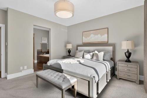 56 Cranbrook Landing Se, Calgary, AB - Indoor Photo Showing Bedroom