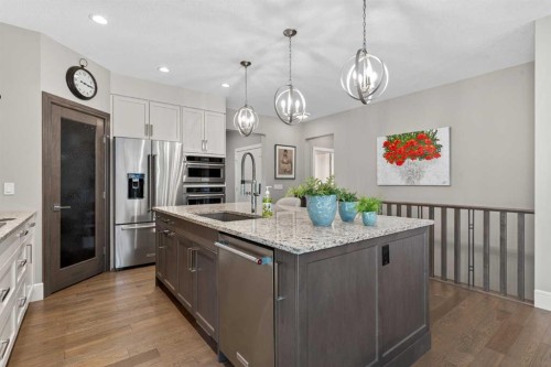 56 Cranbrook Landing Se, Calgary, AB - Indoor Photo Showing Kitchen With Upgraded Kitchen
