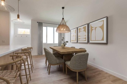 223 Sora Boulevard Se, Calgary, AB - Indoor Photo Showing Dining Room