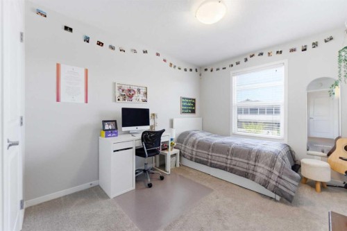 912 Seton Circle Se, Calgary, AB - Indoor Photo Showing Bedroom