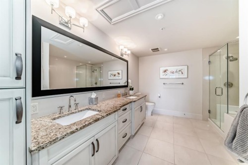 404-211 Quarry Way Se, Calgary, AB - Indoor Photo Showing Bathroom