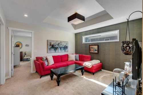 2280 Mahogany Boulevard Se, Calgary, AB - Indoor Photo Showing Living Room