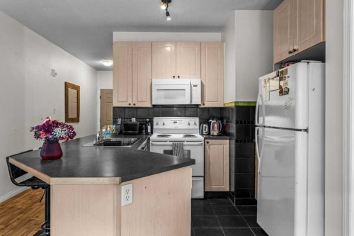 211-176 Kananaskis Way, Canmore, AB - Indoor Photo Showing Kitchen