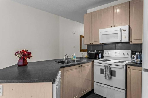 211-176 Kananaskis Way, Canmore, AB - Indoor Photo Showing Kitchen