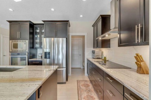 133 Redstone Common Ne, Calgary, AB - Indoor Photo Showing Kitchen With Stainless Steel Kitchen With Upgraded Kitchen