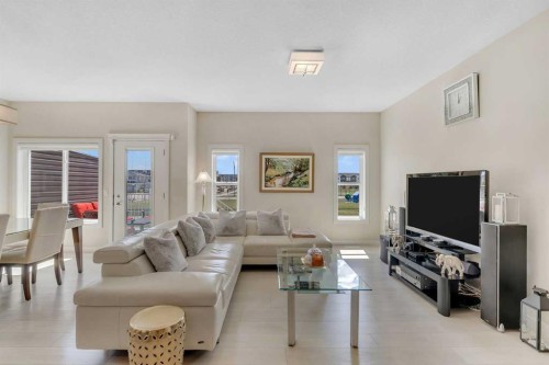 133 Redstone Common Ne, Calgary, AB - Indoor Photo Showing Living Room