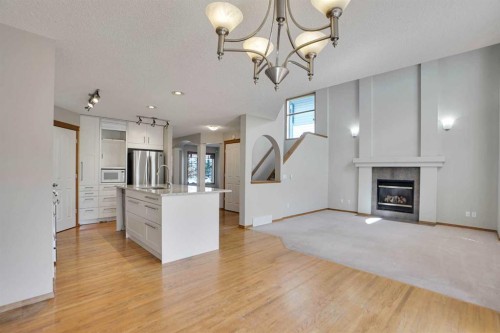 50 Cranfield Crescent Se, Calgary, AB - Indoor With Fireplace