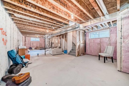 29 Midgrove Lane Sw, Airdrie, AB - Indoor Photo Showing Basement