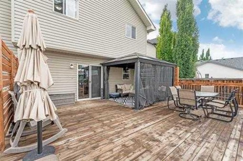 529 Railway Avenue, Langdon, AB - Outdoor With Deck Patio Veranda With Exterior