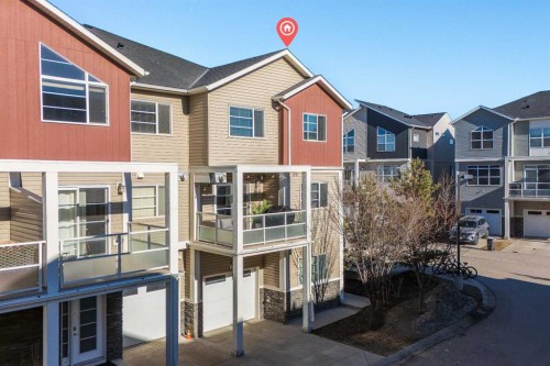 405 Redstone View Ne, Calgary, AB - Outdoor With Balcony With Facade