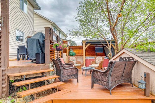 48 Westridge Drive, Okotoks, AB - Outdoor With Deck Patio Veranda