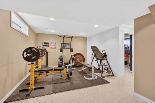 112 Chaparral Circle Se, Calgary, AB - Indoor Photo Showing Gym Room