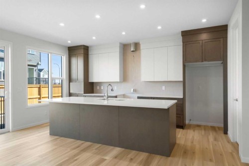 675 Buffaloberry Manor Se, Calgary, AB - Indoor Photo Showing Kitchen