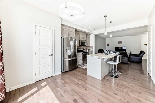 102 Saddlelake Terrace Ne, Calgary, AB - Indoor Photo Showing Kitchen With Stainless Steel Kitchen With Upgraded Kitchen