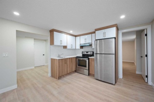 5023 Marlborough Drive Ne, Calgary, AB - Indoor Photo Showing Kitchen With Stainless Steel Kitchen