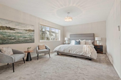 134 Panamount Rise Nw, Calgary, AB - Indoor Photo Showing Bedroom