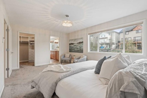 134 Panamount Rise Nw, Calgary, AB - Indoor Photo Showing Bedroom