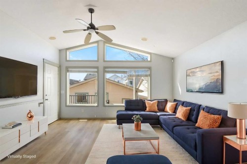 252 Prestwick Heights Se, Calgary, AB - Indoor Photo Showing Living Room