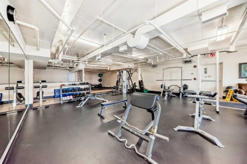 2-132 Rockyledge View Nw, Calgary, AB - Indoor Photo Showing Gym Room