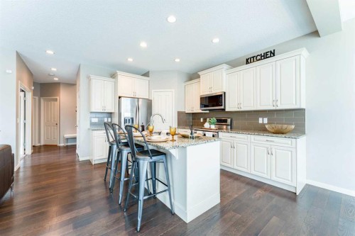 292 Auburn Bay Drive Se, Calgary, AB - Indoor Photo Showing Kitchen With Upgraded Kitchen