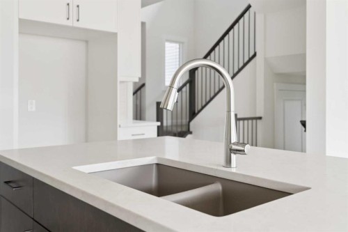 120 Creekstone Circle Sw, Calgary, AB - Indoor Photo Showing Kitchen With Double Sink
