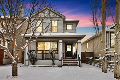 67 Copperstone Circle Se, Calgary, AB - Outdoor With Deck Patio Veranda With Facade