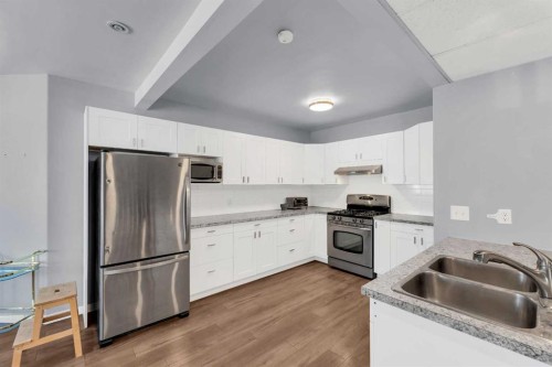 426 8 Avenue Ne, Calgary, AB - Indoor Photo Showing Kitchen With Double Sink