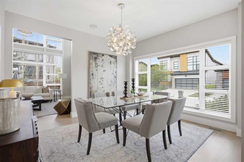 81 West Point Close Sw, Calgary, AB - Indoor Photo Showing Dining Room