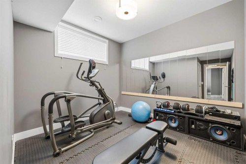 81 West Point Close Sw, Calgary, AB - Indoor Photo Showing Gym Room