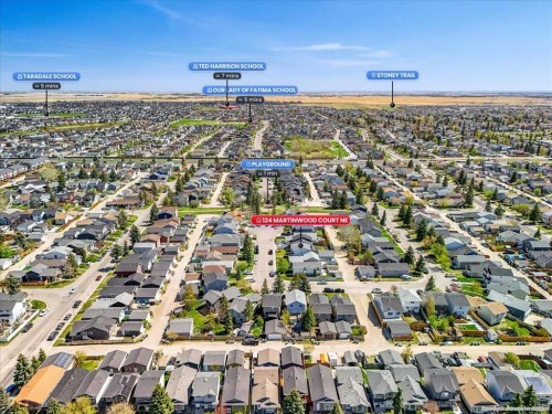 124 Martinwood Court Ne, Calgary, AB - Outdoor With View