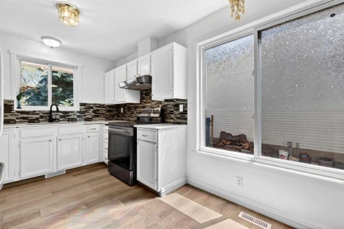 236 Mckerrell Way Se, Calgary, AB - Indoor Photo Showing Kitchen With Double Sink