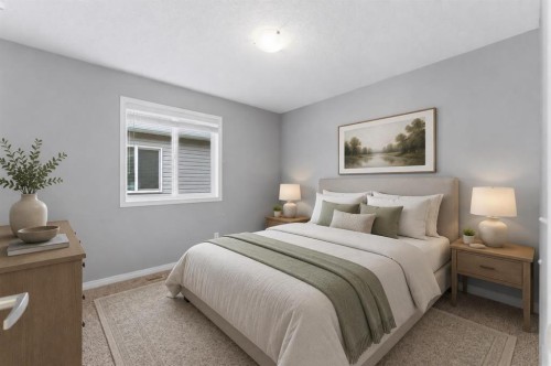 547 Windstone Common Sw, Airdrie, AB - Indoor Photo Showing Bedroom