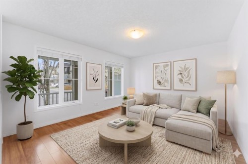 547 Windstone Common Sw, Airdrie, AB - Indoor Photo Showing Living Room