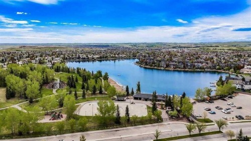 121 Chaparral Way Se, Calgary, AB - Outdoor With Body Of Water With View