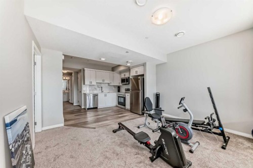 73 Lucas Heights Nw, Calgary, AB - Indoor Photo Showing Gym Room