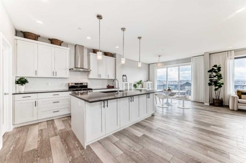 73 Lucas Heights Nw, Calgary, AB - Indoor Photo Showing Kitchen With Upgraded Kitchen
