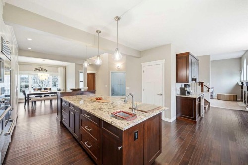 244 Cove Road, Chestermere, AB - Indoor Photo Showing Kitchen With Upgraded Kitchen