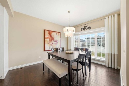 244 Cove Road, Chestermere, AB - Indoor Photo Showing Dining Room
