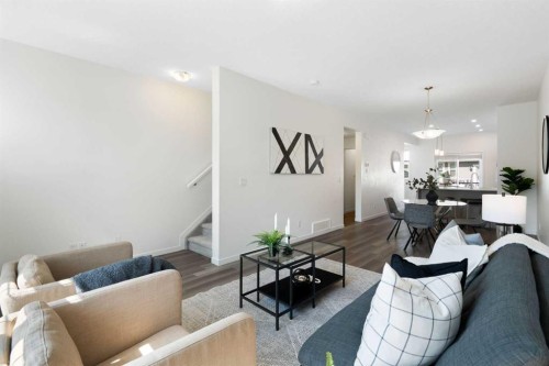 505 Copperstone Manor Se, Calgary, AB - Indoor Photo Showing Living Room