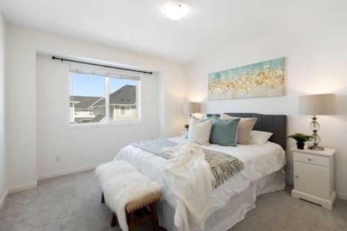 505 Copperstone Manor Se, Calgary, AB - Indoor Photo Showing Bedroom