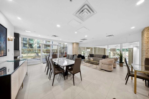 1401-837 2 Avenue Sw, Calgary, AB - Indoor Photo Showing Dining Room
