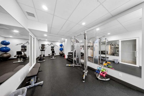 1401-837 2 Avenue Sw, Calgary, AB - Indoor Photo Showing Gym Room