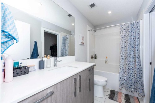 1317-681 Savanna Boulevard North, Calgary, AB - Indoor Photo Showing Bathroom
