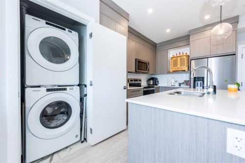 1317-681 Savanna Boulevard North, Calgary, AB - Indoor Photo Showing Laundry Room