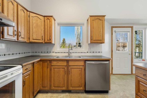 119 Citadel Hills Place Nw, Calgary, AB - Indoor Photo Showing Kitchen With Double Sink