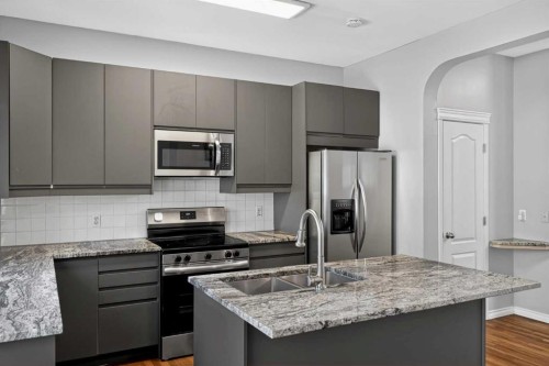 36 Chaparral Drive, Calgary, AB - Indoor Photo Showing Kitchen With Upgraded Kitchen